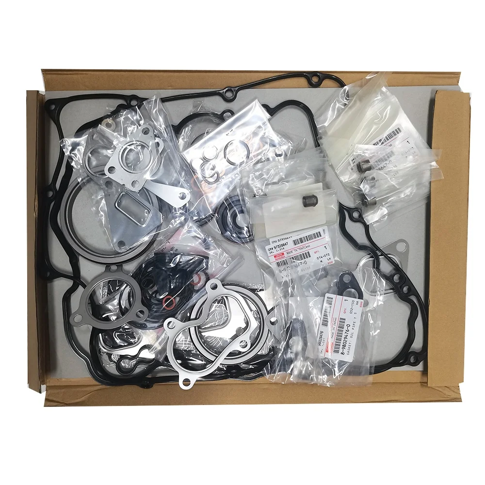 

Genuine Isuzu Dmax Car 4JJ1 Overhaul Kit 3.0L 4JJ1-T 4JJ1 Gasket Set for Isuzu Bighorn Rodeo 4x4 Cargo Truck 4JJ1X Engine Gasket