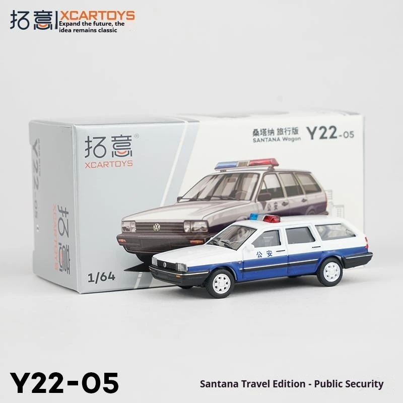 

XCARTOYS 1:64 Scale Travel Edition Alloy Car Model Public Security Theme Miniature Collectible Vehicle Toy