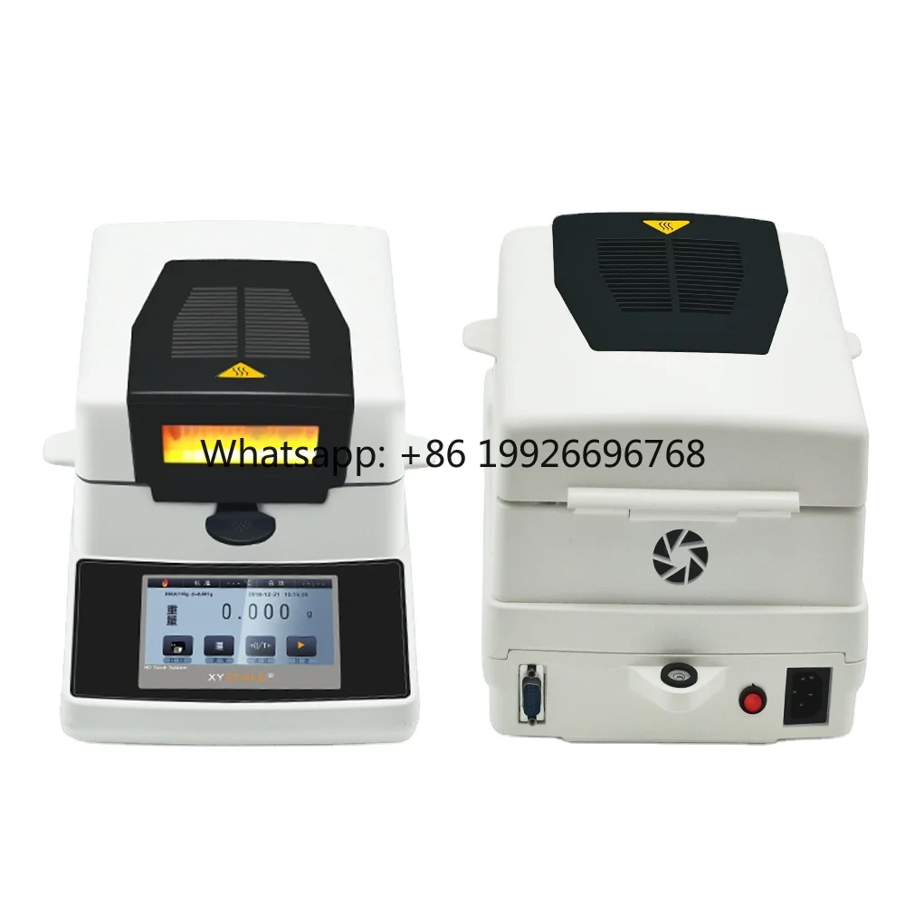 Touch Screen Halogen Moisture Analyzer Meter for Paper Grain Food Corn Plastic