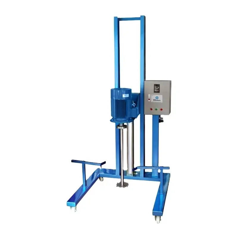 6KW Moveable Electric Pneumatic Lifting Application Food Honey Homogenizer Machine High Shear Mixer Homogenizer Mixer