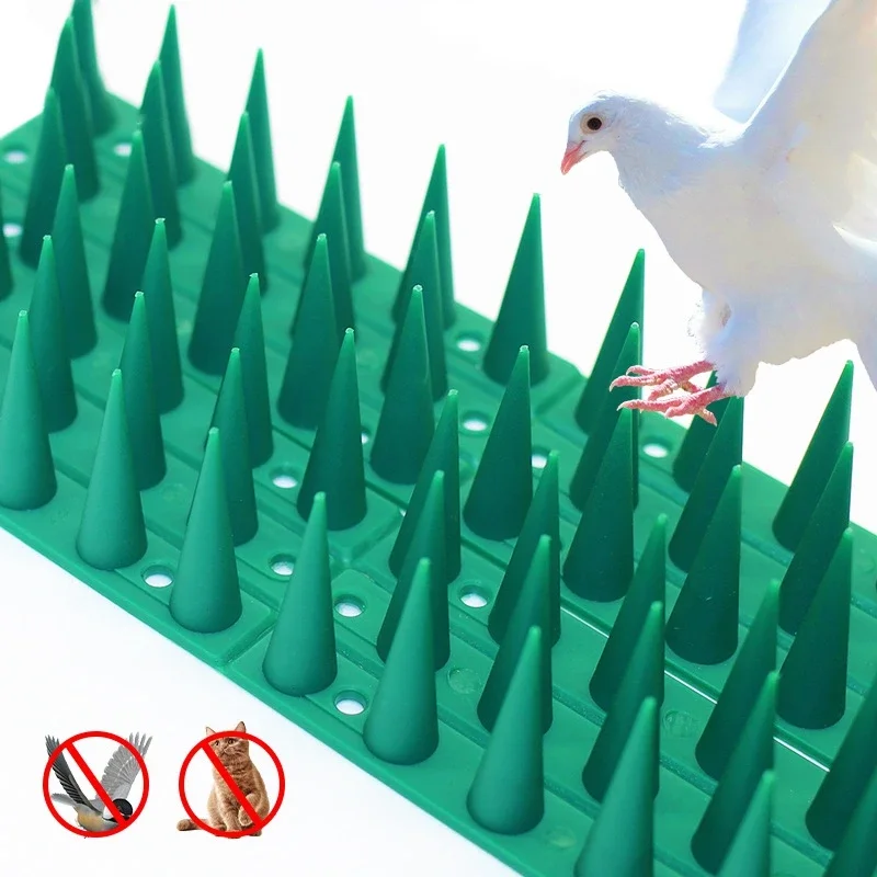 Plastic Bird And Pigeon Spikes Stainless Steel Bird Repeller Plastic Anti Cat Anti Pigeon Birds Repellent Spikes Pest Control