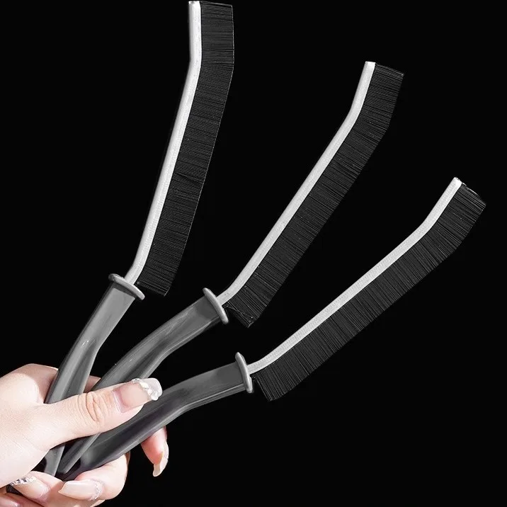 Hard-Bristled Crevice Cleaning Brush Gap Cleaning Brush Tool All-Around Stiff Angled Bristles for Bathroom Kitchen Cleaning Tool