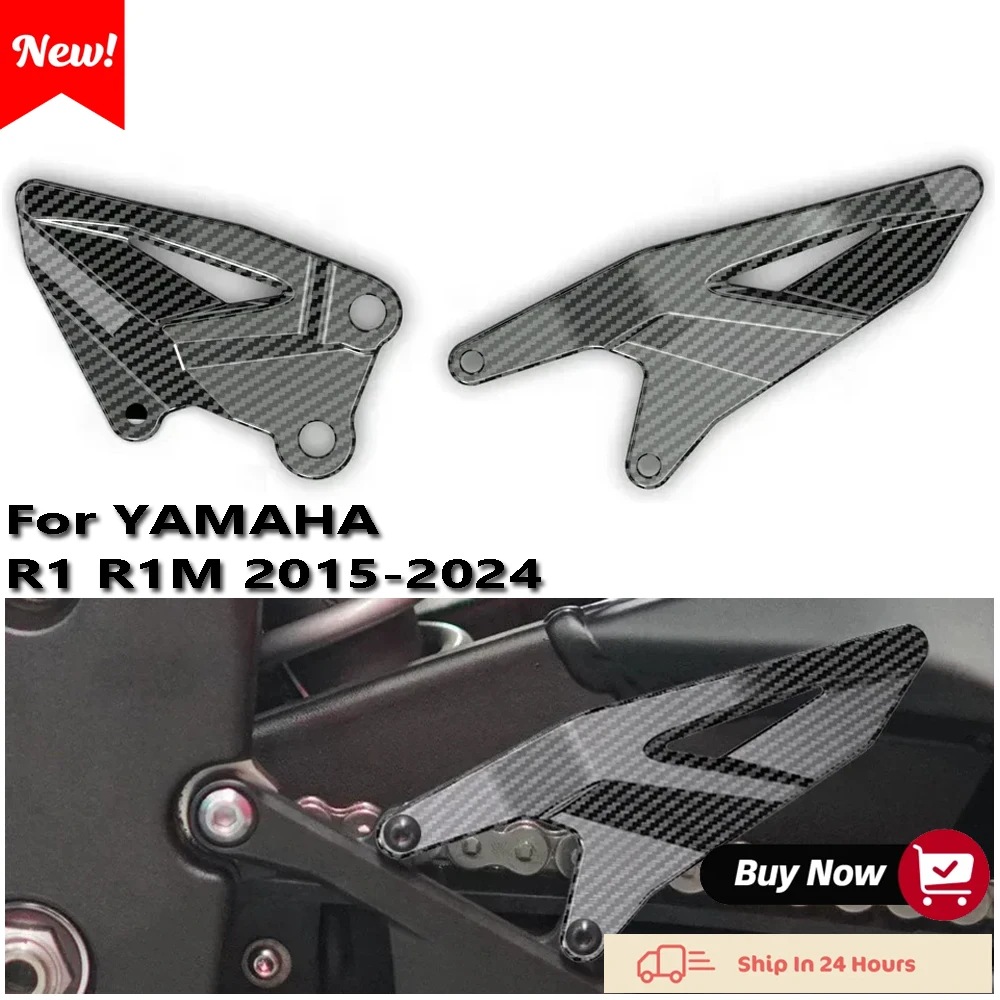 Fußpedal Fersenschutz für Yamaha R1 R1M 2015-2024 Motorrad Pedal Fersenschutz +