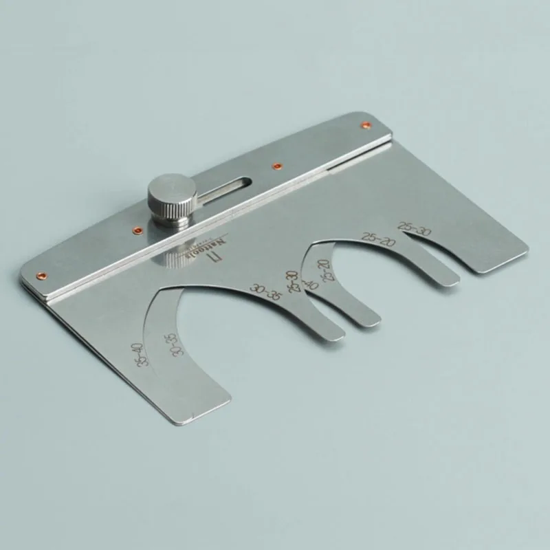 

Nattools Pattern Template Assisted Cutting Die Stainless Steel Ruler Adjustable Belt Spear Tail Fixed Specification Belt End