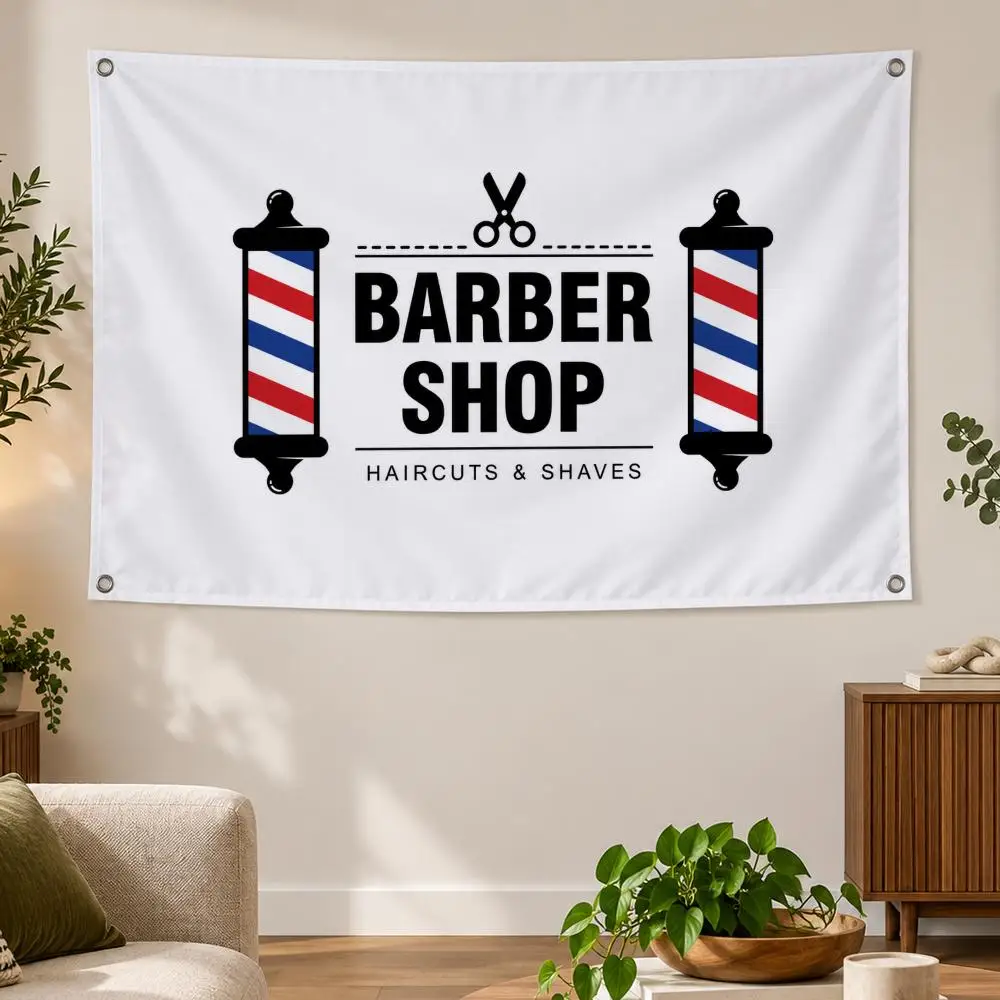Barber B-Barber Shop Flags Banner Decor for Bedroom,Garden,Party,Club,Gaming Room,Indoor Outdoor