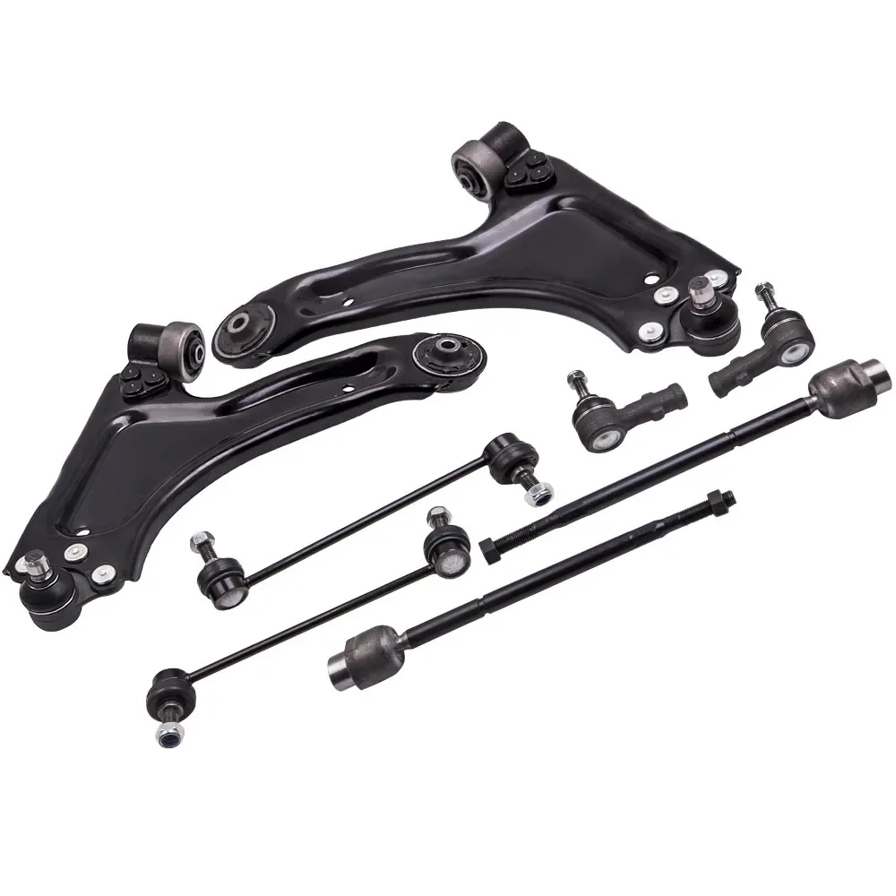 8x Front Suspension Lower Wishbone Control Arms Set For Vauxhall Corsa Crosavan Combo MK2 2001-2011