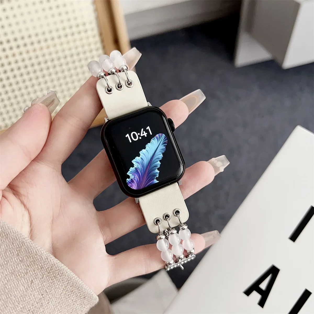 Kellarihm iWatchi jaoks 42/44/45/46/49mm 38/40/41mm metallist moodne kellarihm kellaseeria Ultra2 jaoks 10/9/8/7/6/5/4/3/2/1_voghion.com