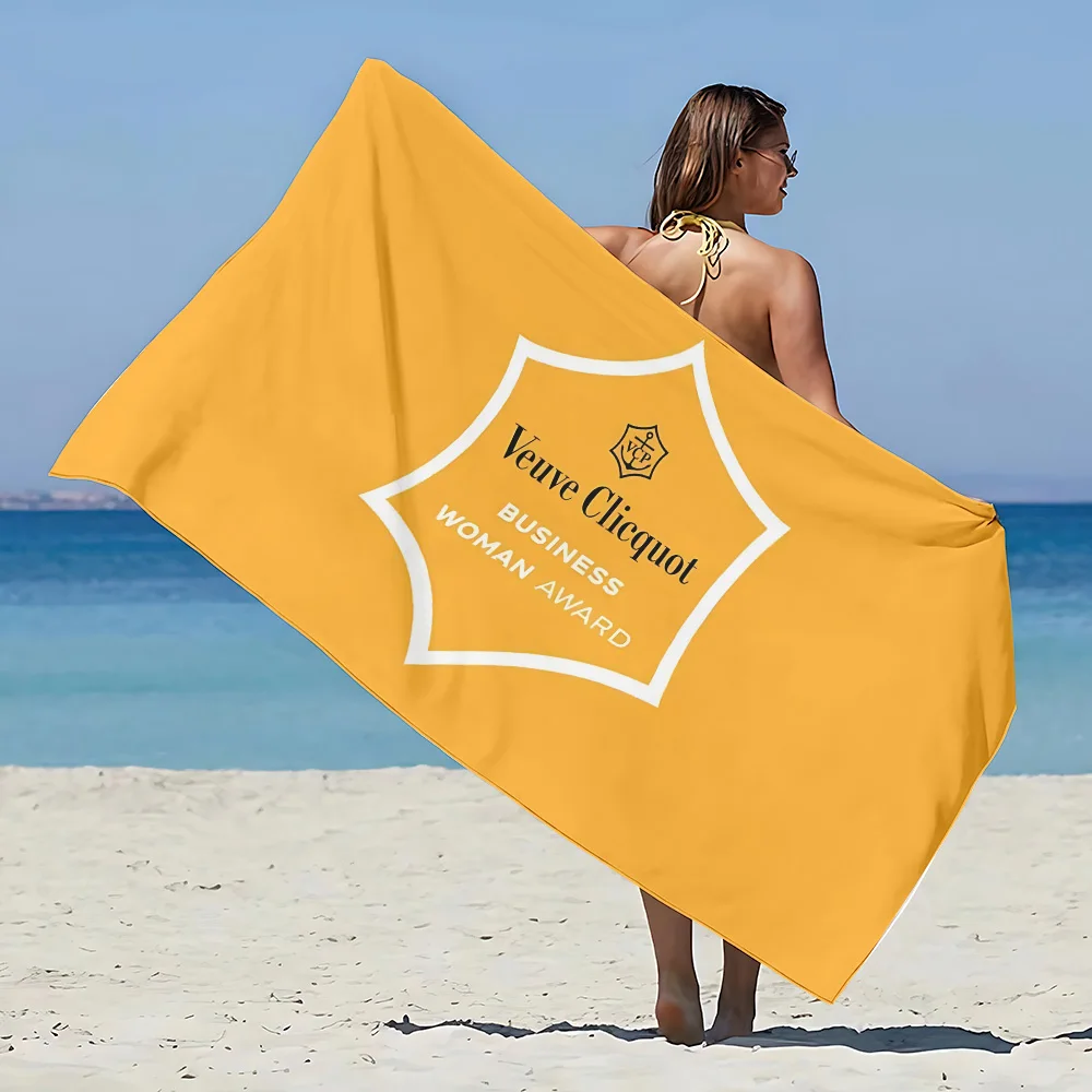 Beach Towel Microfiber Quick Soft Sandproof Pool Towel for V-venezuelaS V-veuve Clicquot Women Travel Shower Camping PonsardinS