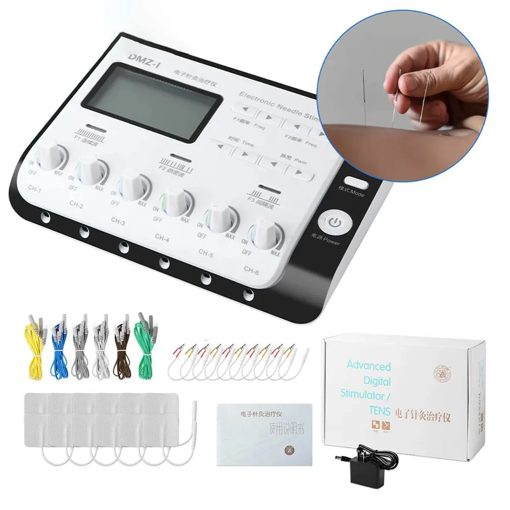 Electronic Pulse Massager Tens Ems Unit Machine Massager Physiotherapy Electrical Nerve Muscle Stimulator Acupuncture Fat Burner