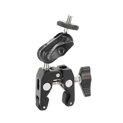 KIMRIG Super morsetto multifunzionale a forma di granchio con braccio magico a testa di sfera per stabilizzatore DJI/stabilizzatore Freefly/Video C-stand