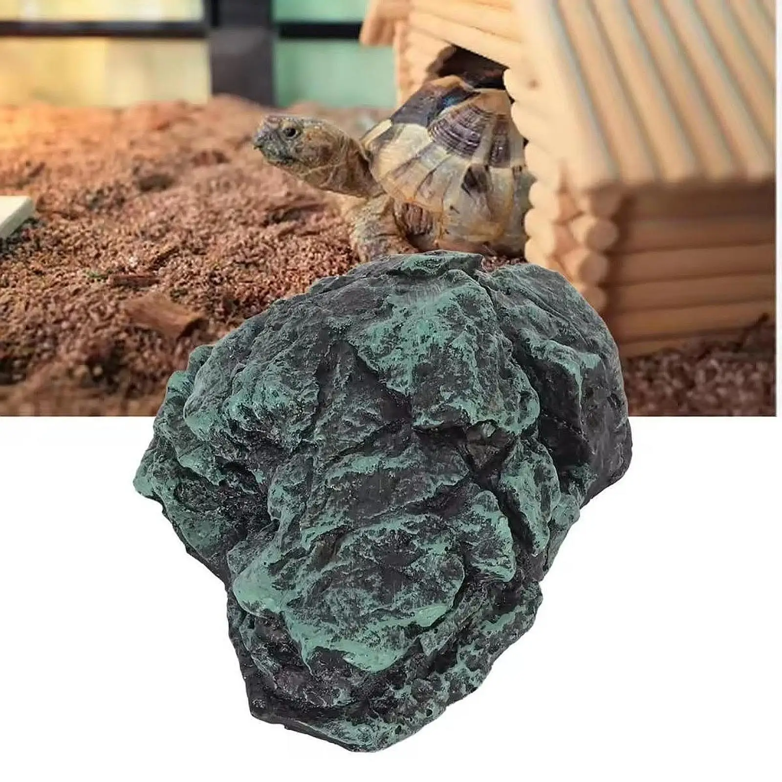 Turtle Basking Cave Tortoise Resting Terrace Shelter Simulation Terrarium