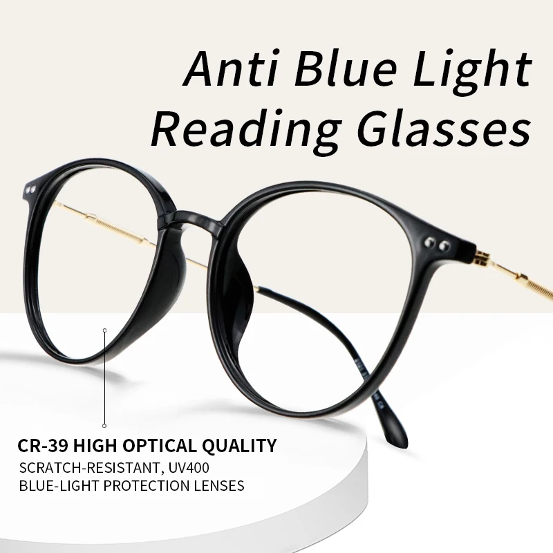 

Anti Blue Ray Anti-fatigue Reading Glasses for Women, Blue Light Blocking Presbyopic Glasses,Hard Resin lens High Quality