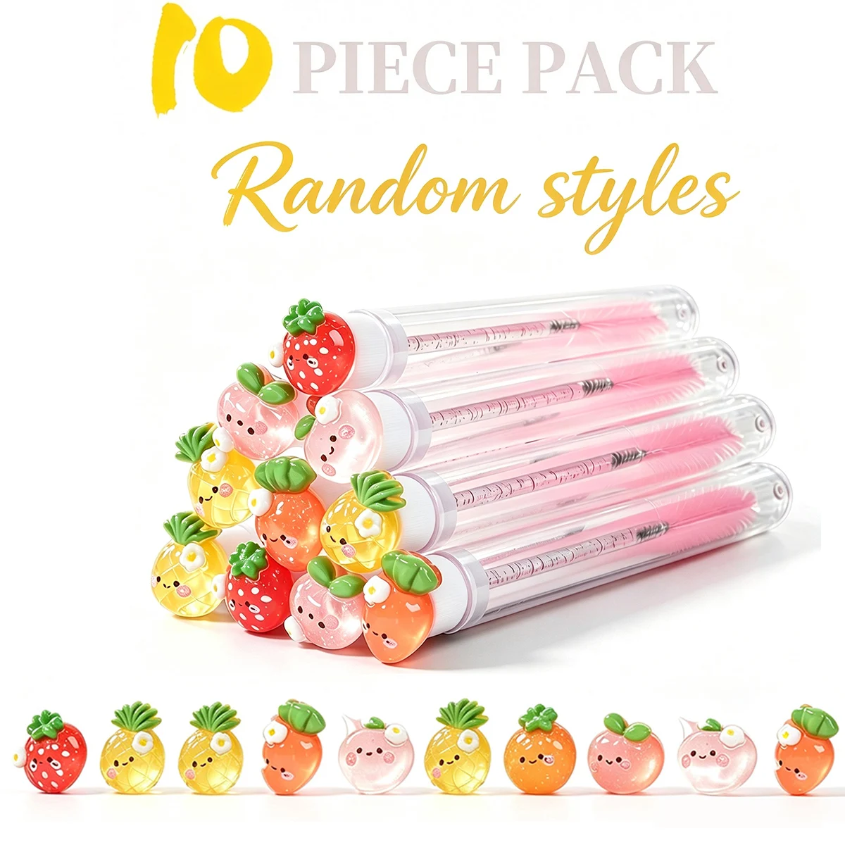 Beauty Makeup Fashion - 10 Pincéis de Cílios Reutilizáveis em