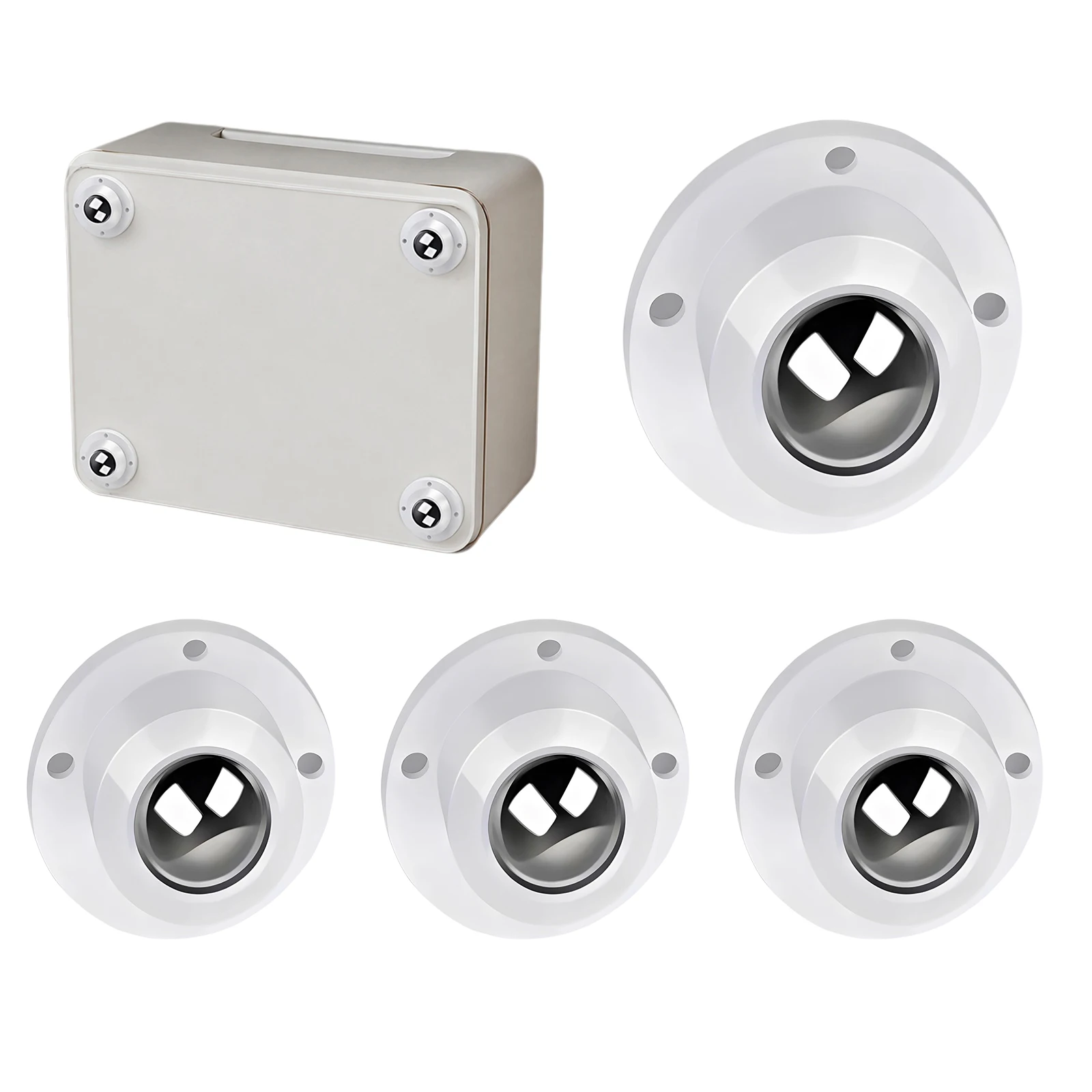 4Pcs Self Adhesive Mini Caster Wheels 360 Degree Low Profile Swivel Wheels Universal Pulley for Furniture Appliance