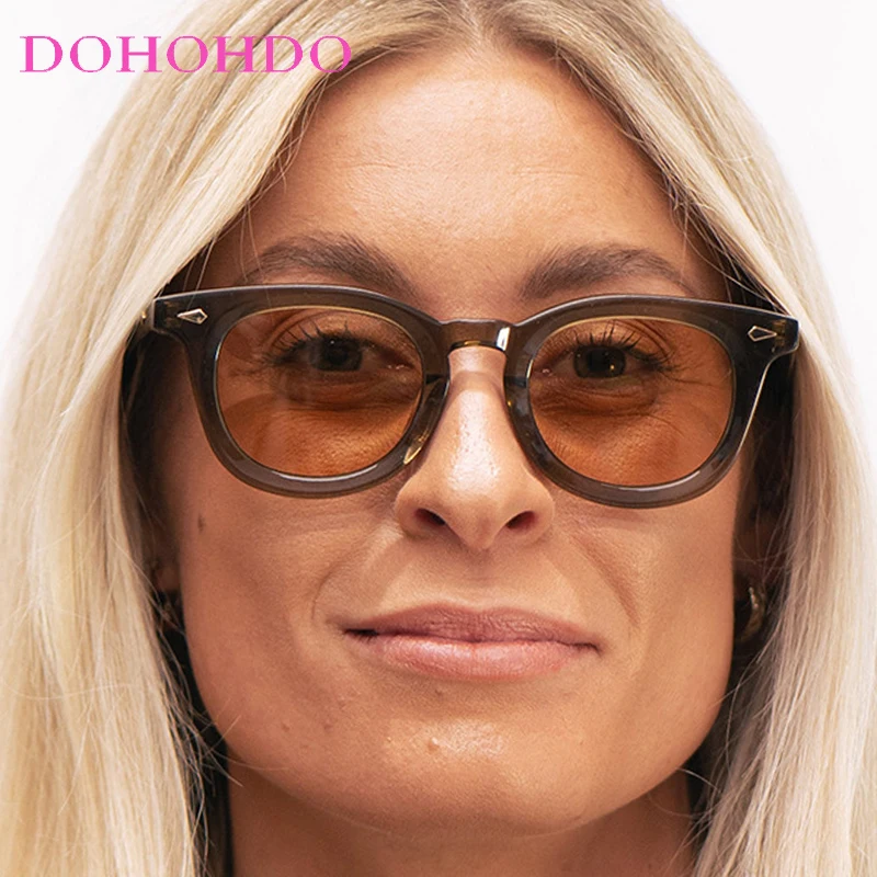 

Classic Small Round Frame Rice Nail Sunglasses Women Retro Luxury Brand Men Eyeglass Outdoor Travel Driving Shades Unisex UV400