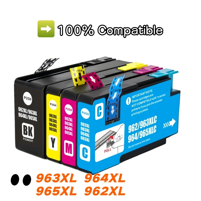 

963XL 964XL 965XL 962XL Compatible Color Inkjet Ink Cartridge for HP OfficeJet Pro 9010 9015 9012 9013 9014 9015 9016 Printer