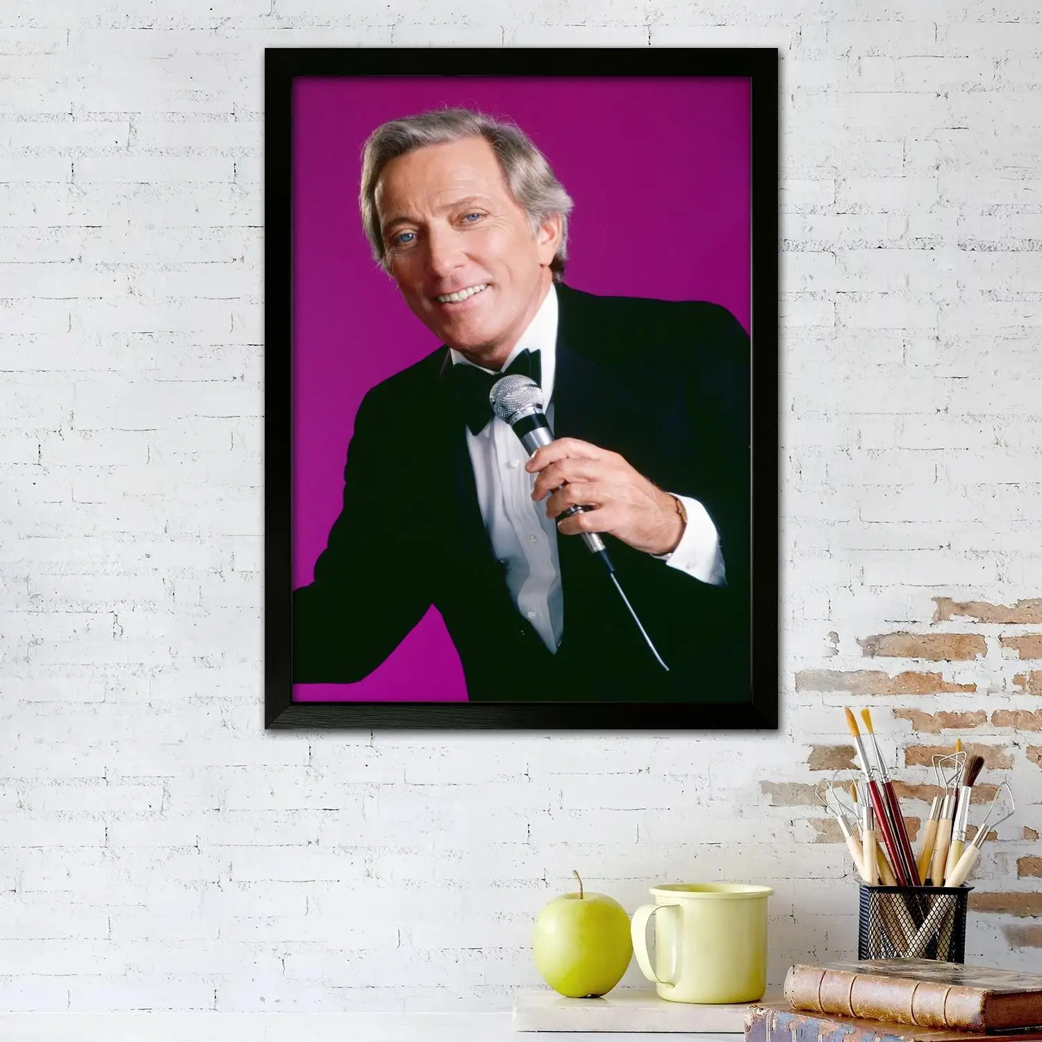 Andy Williams Canvas Art Poster and Wall Art, Picture Print, Modern Family, Bedroom Decor, Posters,Decorative painting