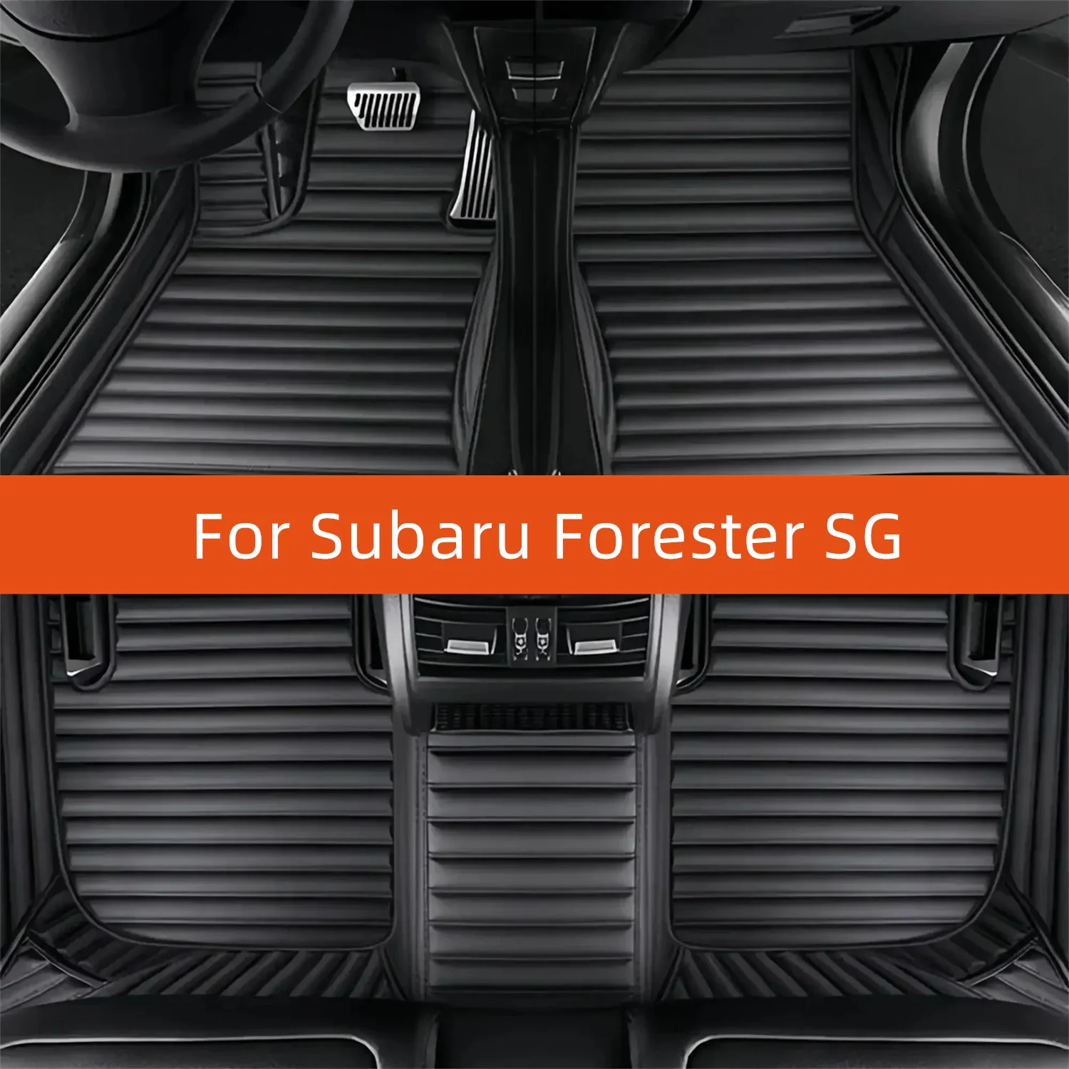 

Custom Leather Car Floor Mat For Subaru Forester SG 2003 2004 2005 2006 2007 2008 Car Mat Interior Accessories