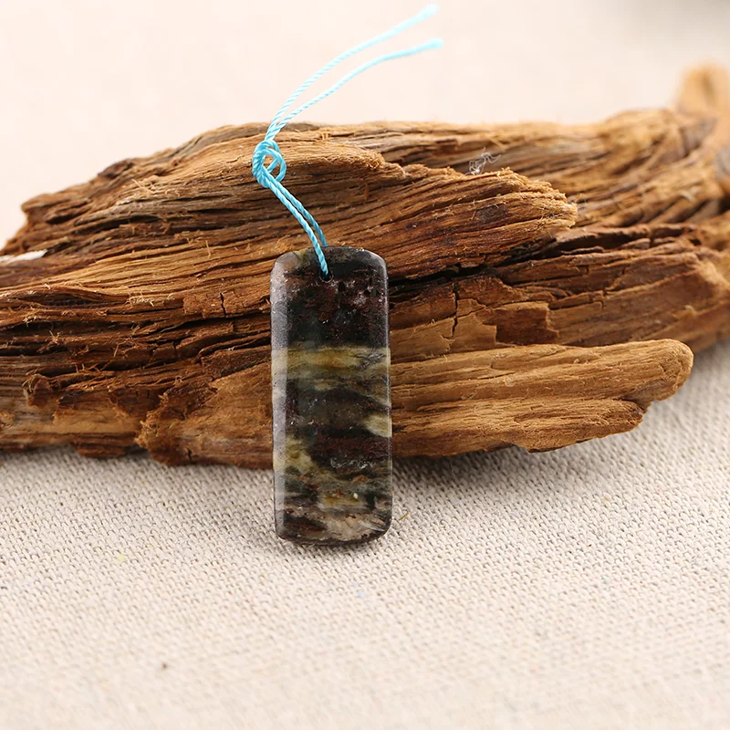 

B&F Handmade Crazy Lace Rosetta Stone Pendants, Genuine Natural stones beads, Unique Stones for jewelry & DIY Earring Beads