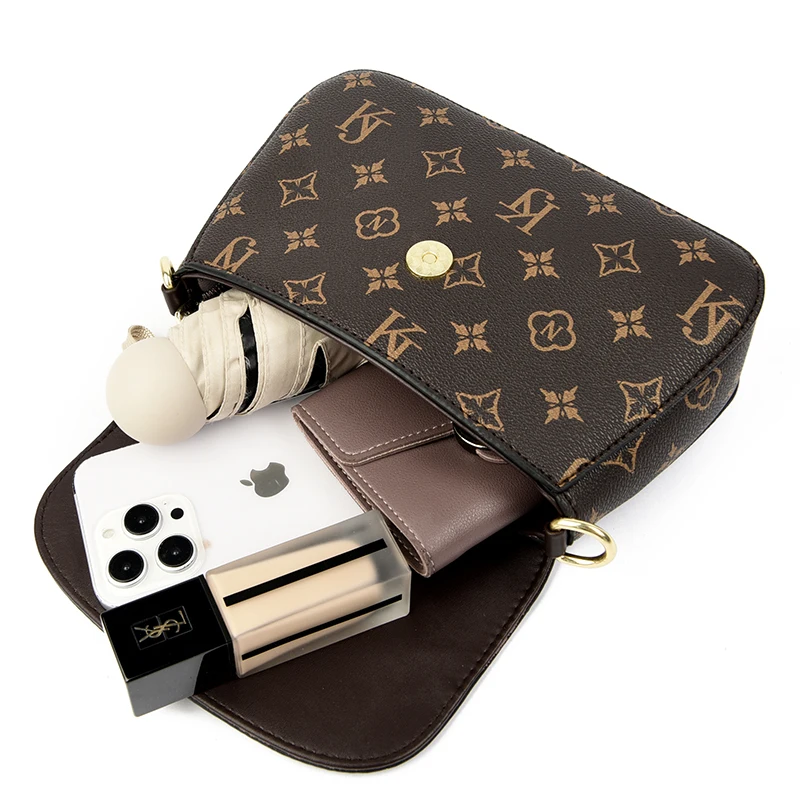 Retro Fashion Print HIgh Quality Handbag Purse Women Casual Crossbody Bags for Women Shoulder Bags Luxury Ladies Tote 2024