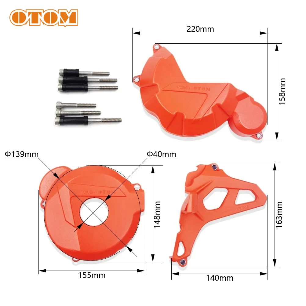 For ZONGSHEN CB250-F Engine Guard Motorcycle Magnetic Motor Protection Clutch Driver Sprocket Crankcase Ignition Small Fly Cover