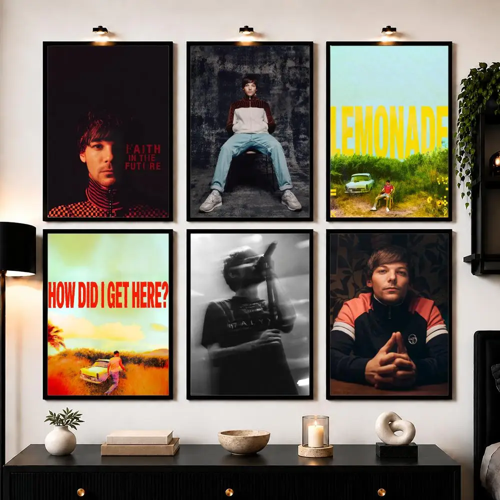 L-Louis T-Tomlinson Poster Wall Art Sticker For Living Room Bedroom Bar Home Decor Mural Painting Decoration