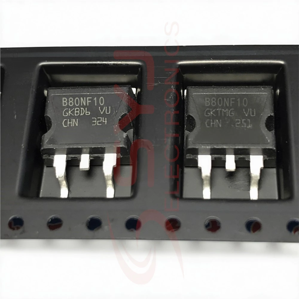 5PCS STB80NF10 100V 80A IPB051NE8NG 051NE08N NCE07TD60BD IXTA08N100P FQB15P12 -120V -15A FQB4N80 TO-263