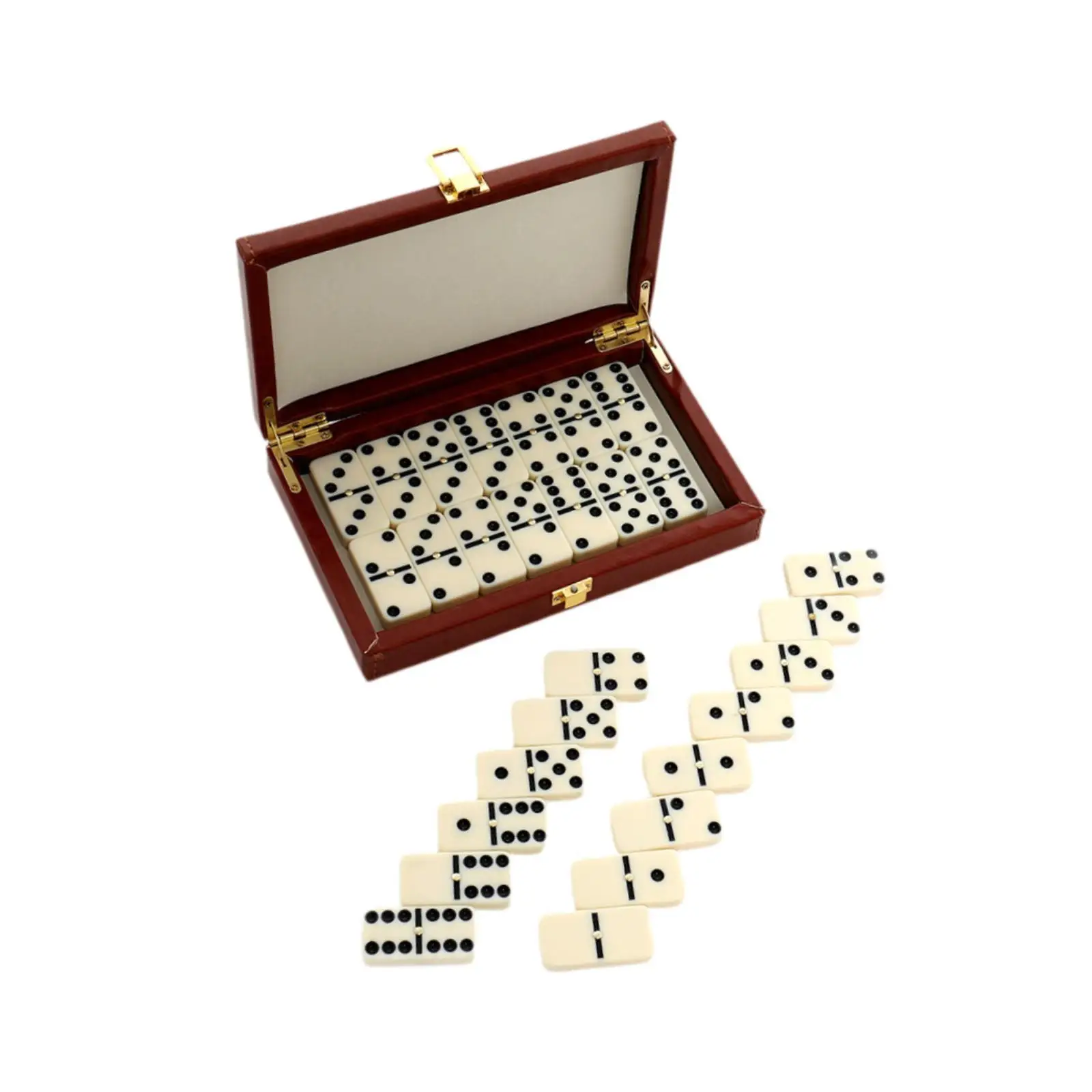 Dominoes Game Set with Elegant Box Holiday Gift 28 Dominoes Cards Educational