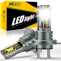 AILEO 2Pcs Led Lights High Quality 22000Lm 200W H7 CSP Headlight Bulb H4 High Low Beam For Car 6500K Day Running Automobile Lamp