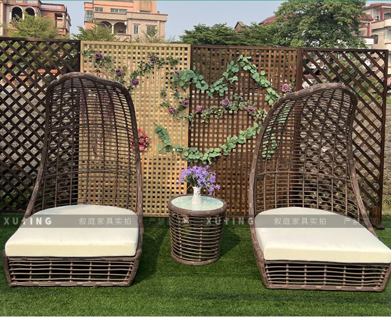 Outdoor Furniture, Courtyard Garden Scenic area, rattan sofa Outdoor Maikol Creative Design bed