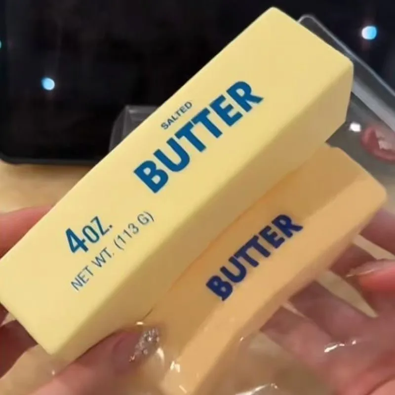 1PC Antistress Butter Stick Stress & Anxiety Relief Fidget Toys Slow Rising Squishy Squeeze Elastic Cheese Stick Prank Toys image 5