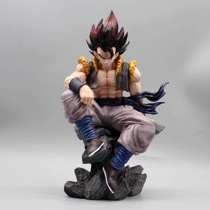 Anime Dragon Ball New Gk Three Headed Carving Sitting Posture Wink Wujita Handmade Model Pendant Anime Peripheral Toy Gifts