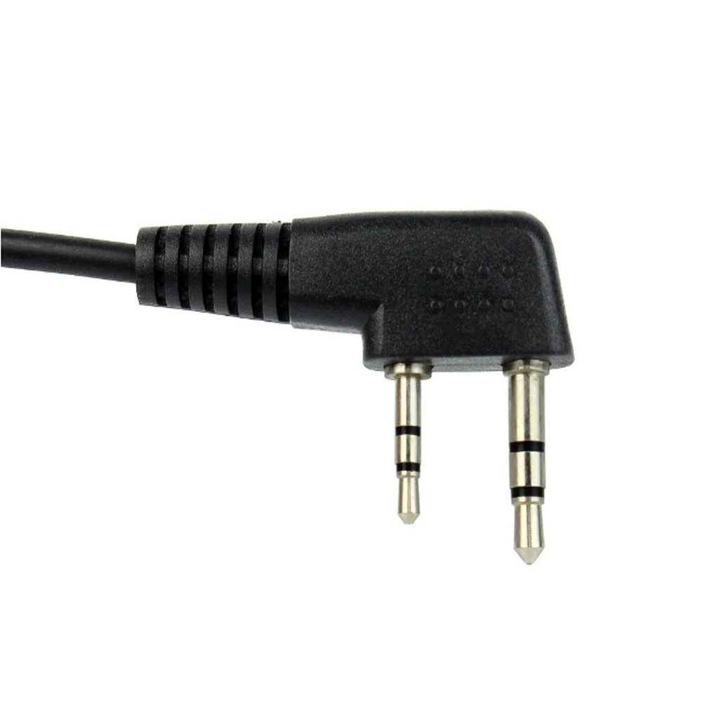 Micrófono de garganta de 2 pines para Radio Baofeng, PTT, tubo de aire, auriculares, UV3R + Plus, UV5RB, UV5RC, UV-B5, UV-B6, BF-888s