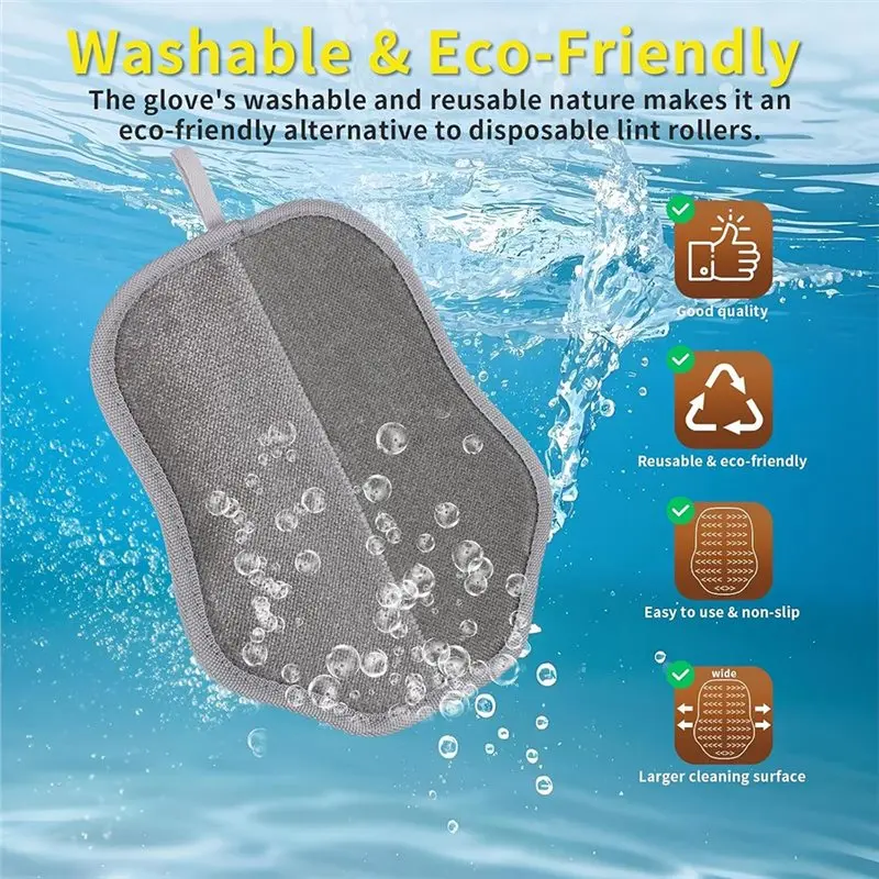 【OFF-SHELF】قفاز إزالة شعر الحيوانات الأليفة للكلاب والقطط، قفازات إزالة الشعر الكهروستاتيكية، أداة شعر الحيوانات الأليفة #3
