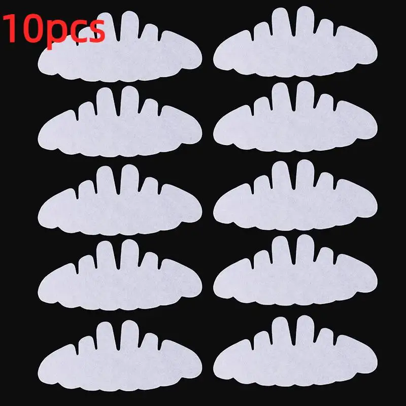 【IIOO】10Piece Pack Knitted Hat Brim Sweat Absorbing Patch All Season Baseball Cap Safety Helmet Anti Sweat Pad