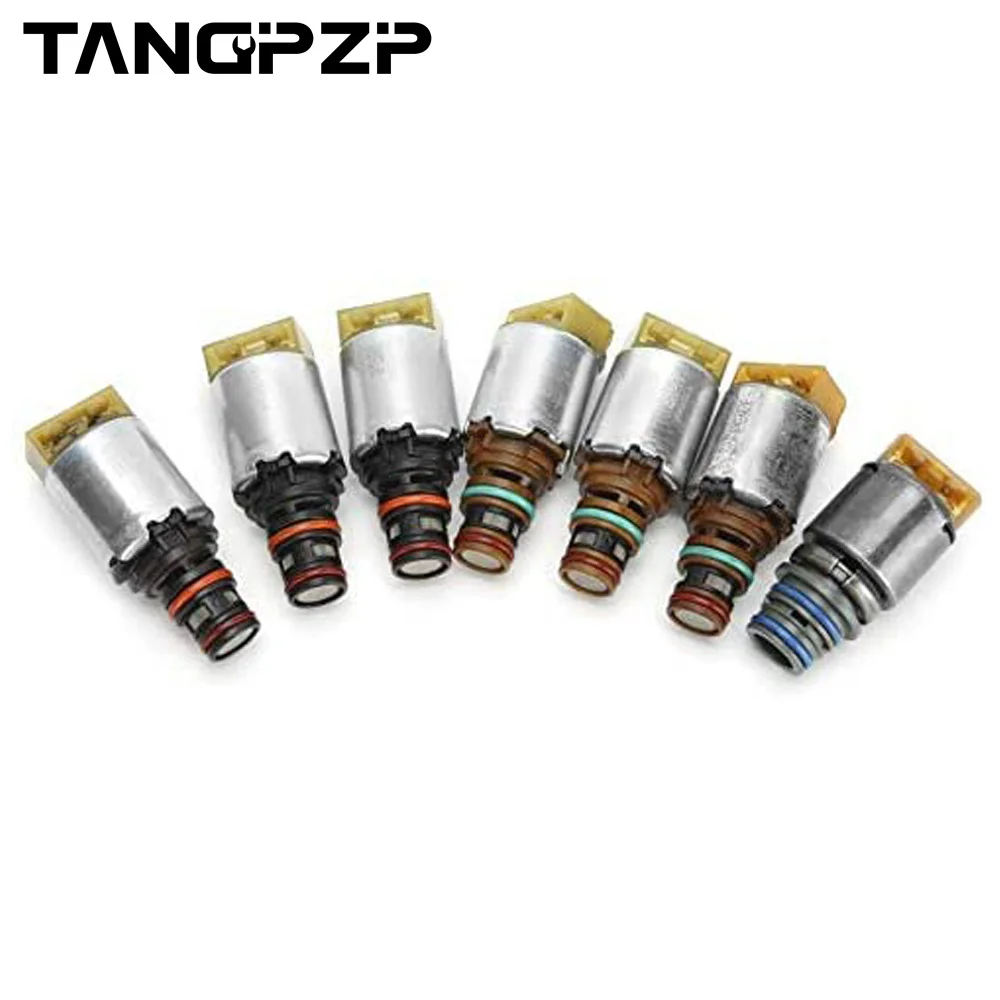 Tangpzp 6r80 7pcs Transmission Valve Body Solenoids Kit Fit For Ford Explorer Ranger Mustang Territory Transit Everest F-150 201