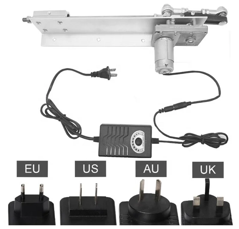 Motore lineare alternativo DC 12V/24V + Motore di riduzione dell'alimentazione di controllo della velocità Motore lineare DC Attuatore lineare telescopico