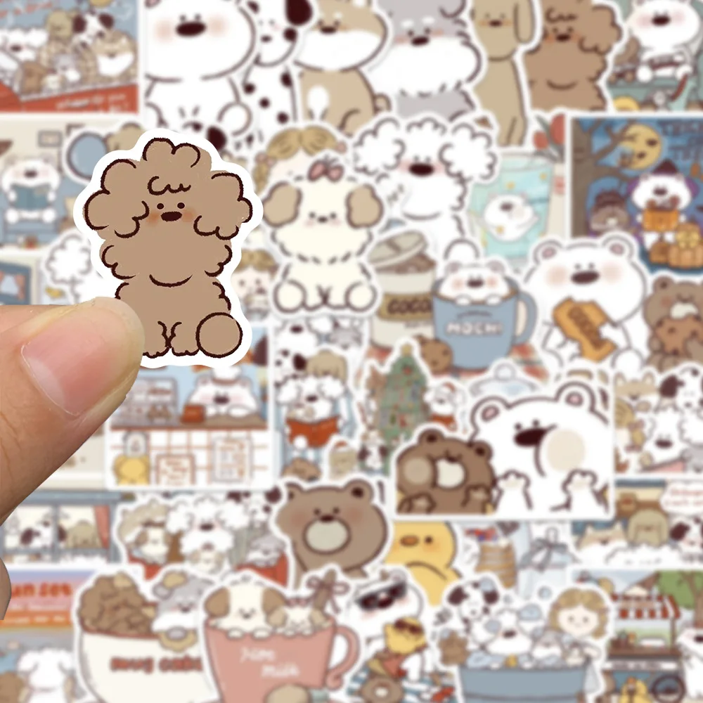 50Pcs Miiiiichan Anime Cute Dog Graffiti Stickers Decorative Guitar Suitcase Phone Case DIY Toy Waterproof Sticker