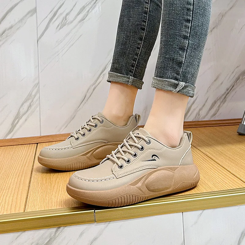 Women's Sneakers 2023 Spring New Arrivals Ladies Casual Sports Running Shoes Designer Lace-up Trainers Vulcanized Shoes Woman