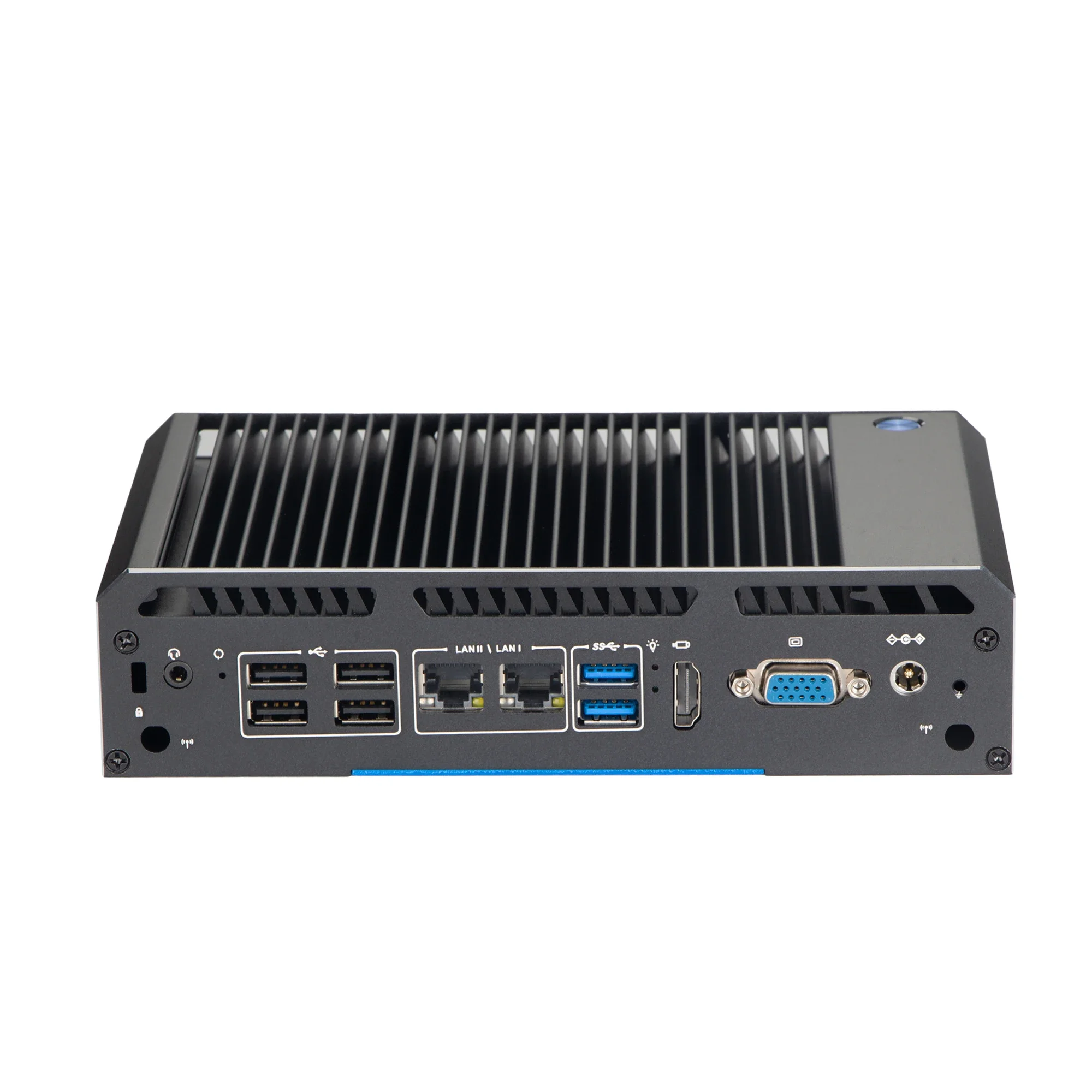 VNOPN fanless MINI PC with Intel Core i3 i5 i7 Processor Support Win10 Linux Pfense with 4xCOM 2LAN RJ11 POS Fanless Computer
