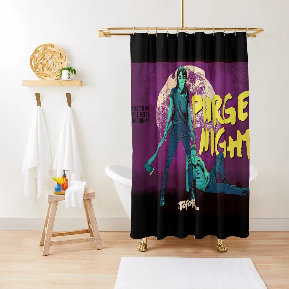 

TOFOP - Purge Night Shower Curtain Bathroom Fabric For Bathrooms With Beautiful Designs Window Curtain