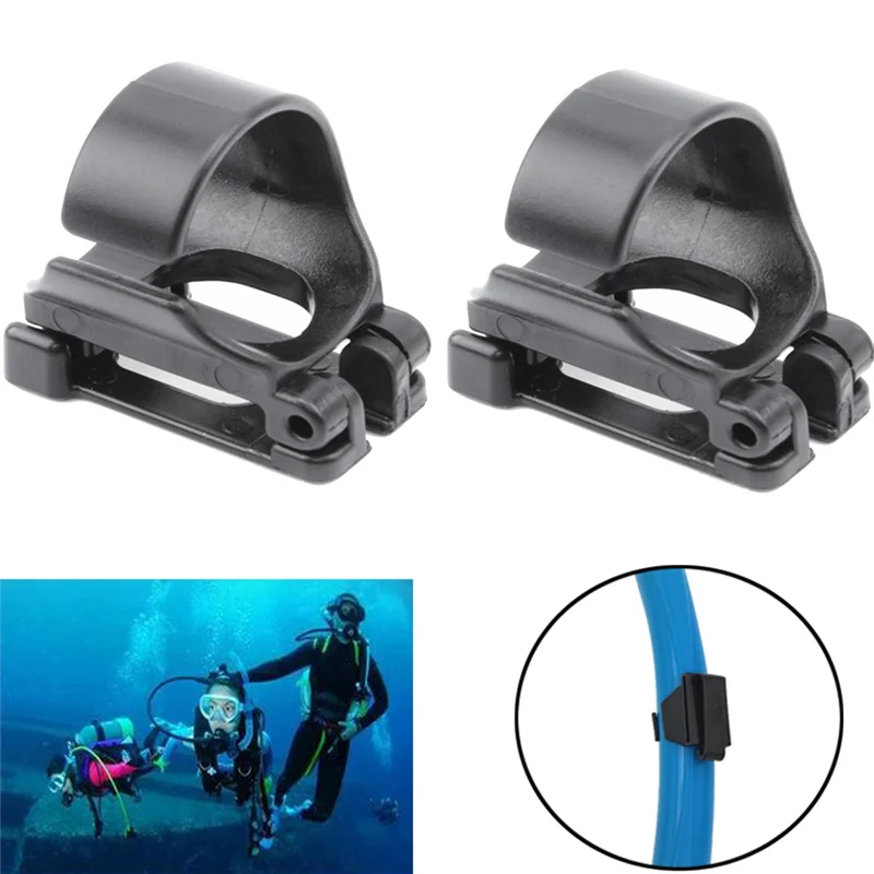 2PCS Snorkel Mask Keeper Holder Retainer for Scuba Diving Silicone Snorkel Buckle Goggles Buckle Silicone Tube Buckle