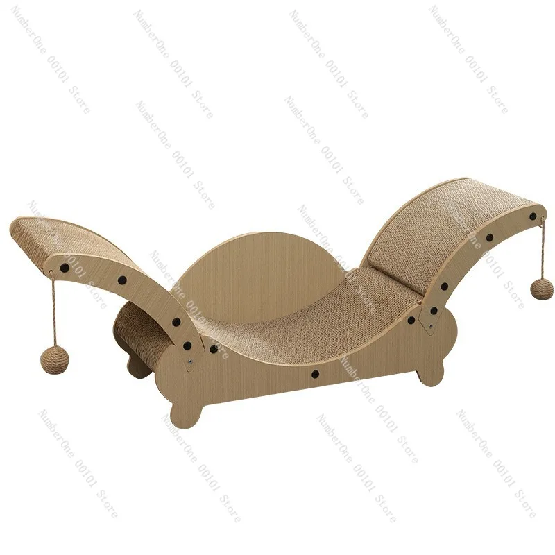 Cat Scratch Board, Corrugated Paper, Non-flaking Cat Scratchboard, Self-entertainment Toy for Cats with Integrated Bed