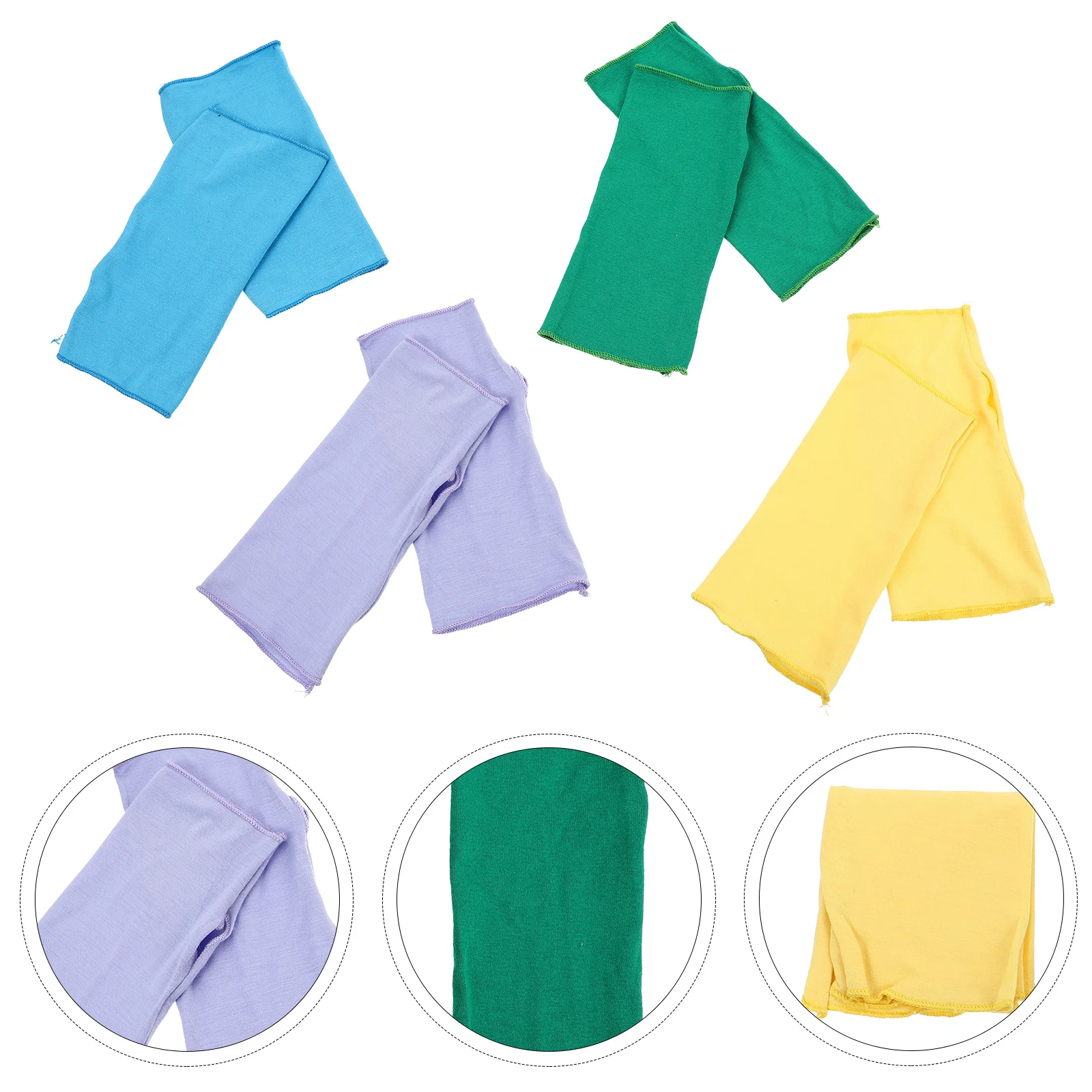 

4pcs Sun Protection Gloves Uv Proof Non-Slip Half Finger Outdoor Hand Protection For Cycling Summer Cool Glove