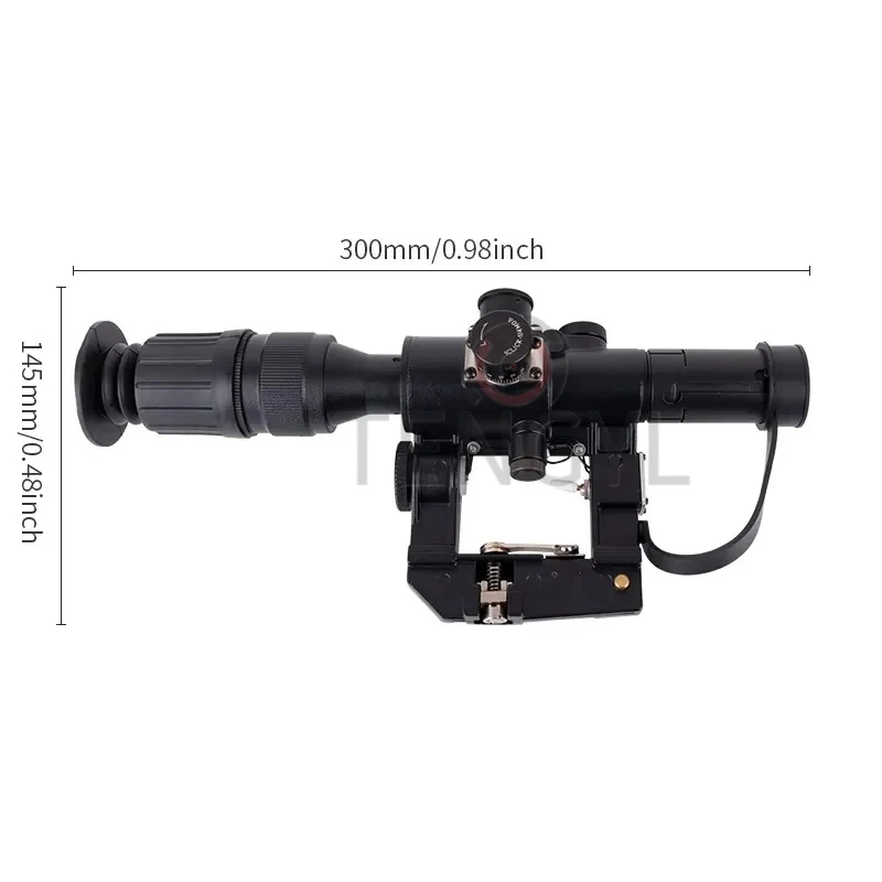 الصيد التكتيكية SVD الأحمر مضيئة 4x26 PSO-1 نوع Riflescope لسلسلة بندقية قنص Dragonov نطاق البندقية