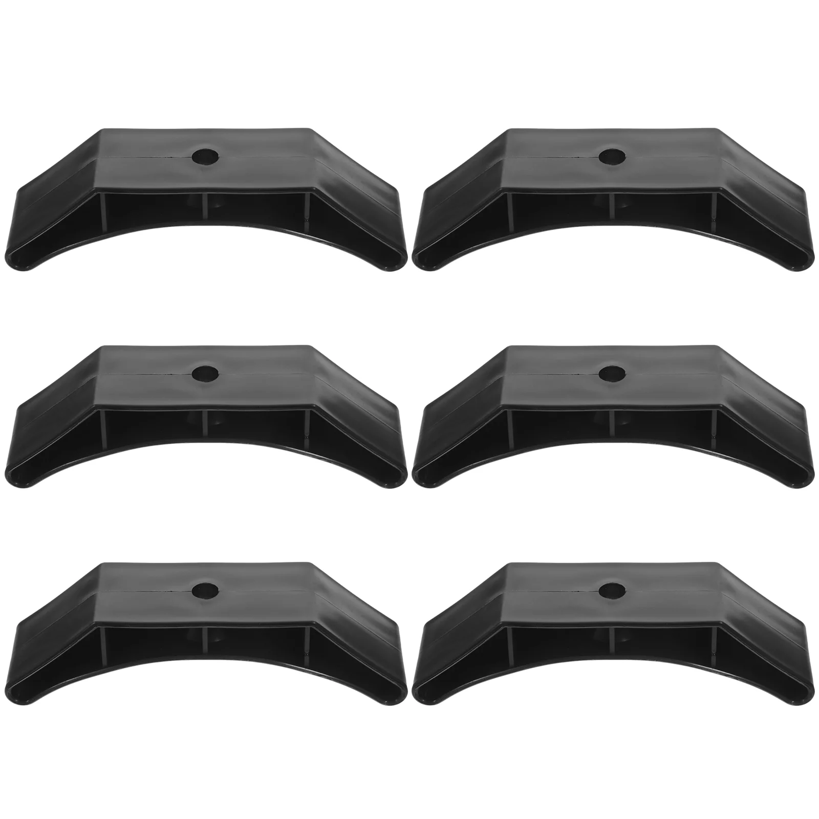 6 Pcs Adjustable Dumbbells Rest Barbell Display Stand Weight Rack for Home Gym Hollow Black Stands Floor Protection Fitness