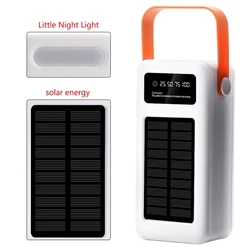 28 Slot 18650 Flat Head Battery Charging Bank Case Solderless Housing With Light 22.5W/10W Charge Mobile Power Solar Energe