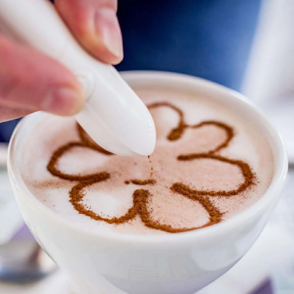 Electrical Coffee Pen Spice Pen Cake Electric Grid Art Pen Latte Milk Art Pen Cake Decoration Pen Coffee Maker Tools Kitchen
