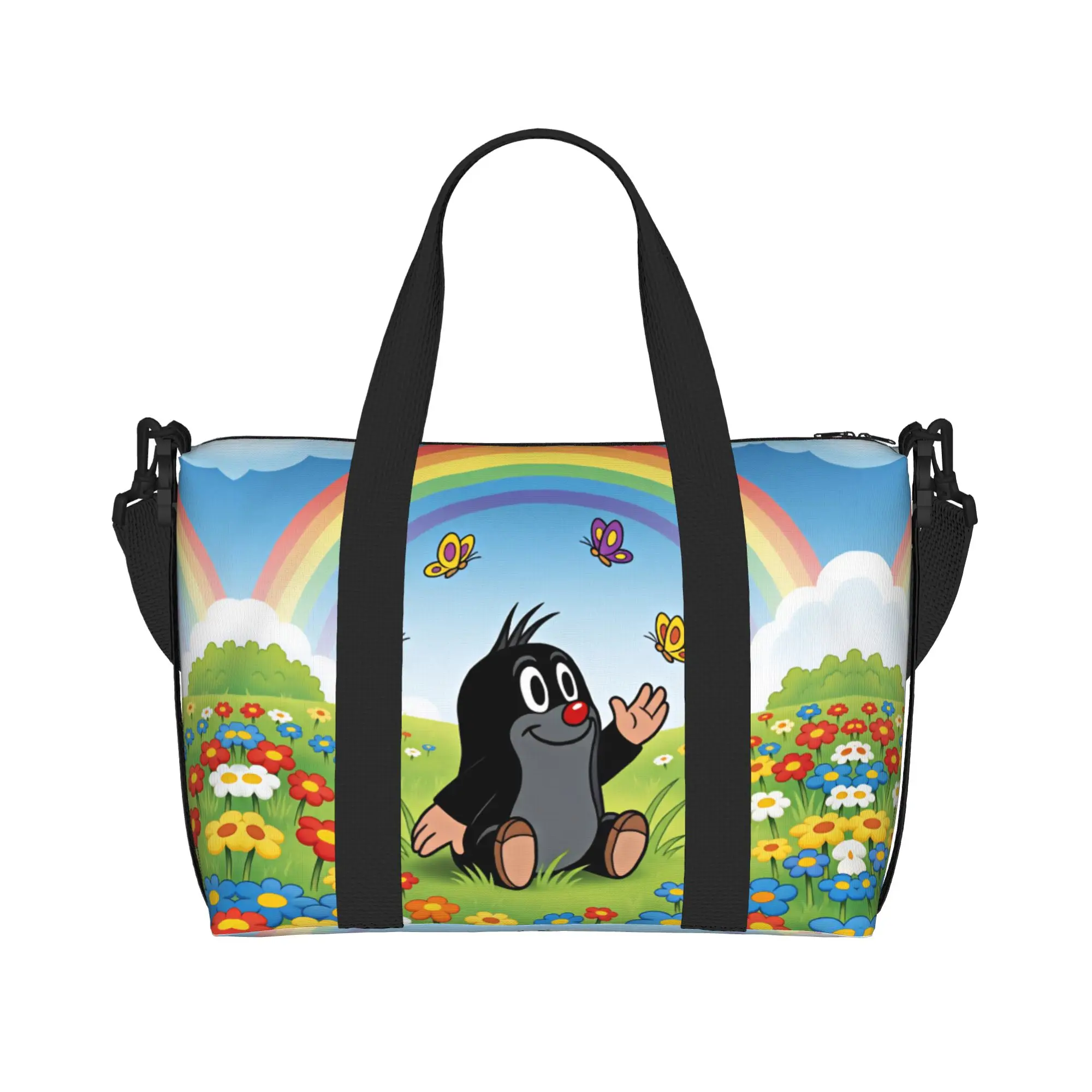 Custom T-The L-Little M-Mole Cartoon Grocery Tote Shopping Bag Women Big Capacity Anima Krtek Krtecek Gym Beach Travel Bags