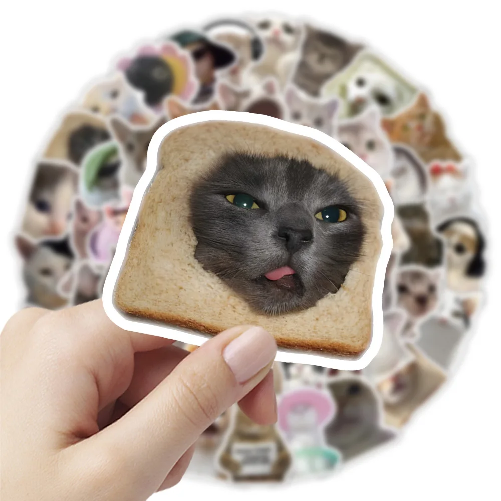 10/30/50/100 Stuks Grappige Schattige Katten Meme Stickers Cartoon Speelgoed Kawaii Kitten Stickers Diy Skateboard Telefoon Fiets Koelkast Graffiti Sticker